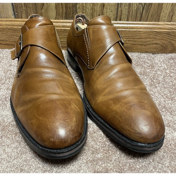 Johnson & Murphy Mens Brown Monk strap‎ Dress Shoes Size 13 M Leather main image 4